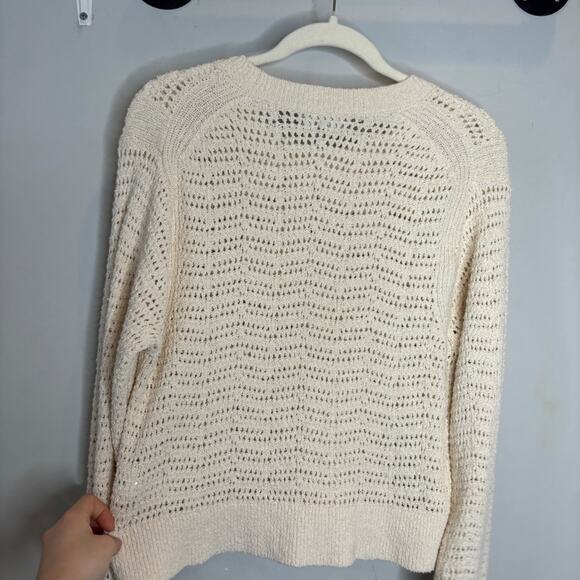 J. Crew Pointelle Crewneck Sweater - Picture 9 of 11